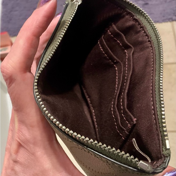 Coach Olive Leather Wristlet - Picture 2 of 4